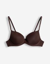 T-shirt-bh - met beugel - donkerbruin