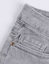 Capri hlače - efekti pranja - siva