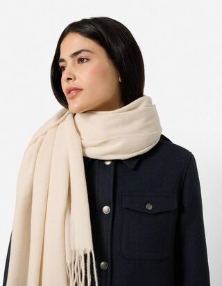 Schal - einfarbig - Beige