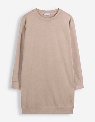 Midikleid - Sweat - Braun