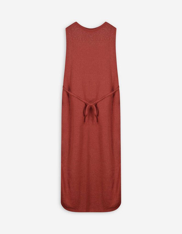 Kleid - Viskose-Mix - dunkelrot