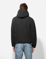 Hoodie - Schriftzug - dunkelgrau