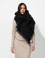 Schal - Soft-Touch - schwarz