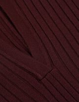 Camicia in maglia - Misto viscosa - rosso scuro