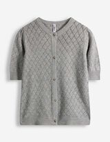 Cardigan - Knopfleiste - grau