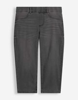 Kalhoty capri - Velmi přil&eacute;hav&yacute; střih Skinny Fit - seda