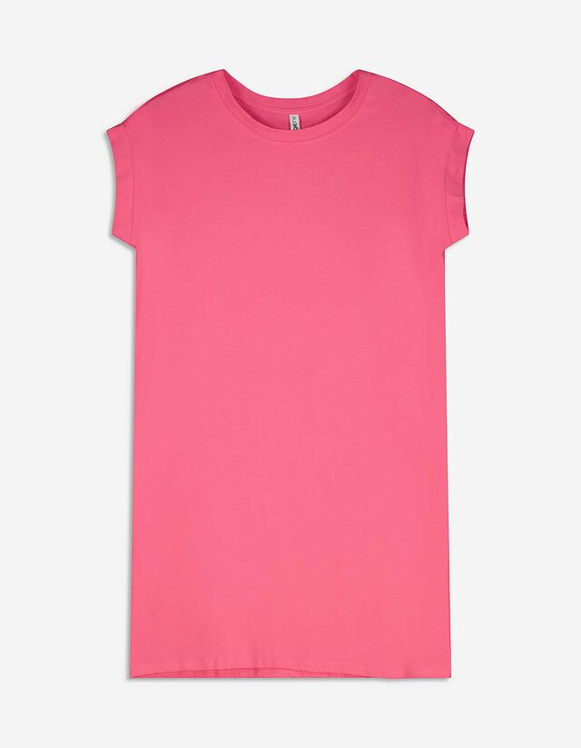 Abito t-shirt - Maniche spioventi - rosa fucsia