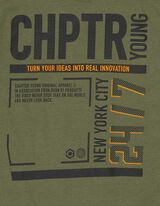 Majica kratkih rukava - Print s porukom - tamno zelena