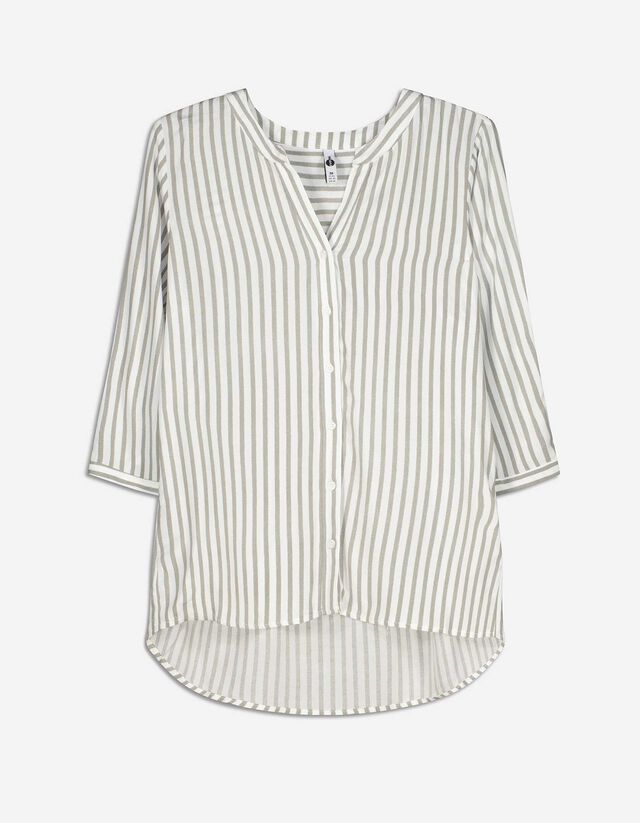 Blouse - LENZING™ ECOVERO™ - donkergroen