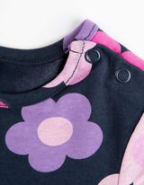 Jurk - Uitlopend - donkerblauw