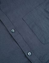 Camicia - Misto lino - blu scuro