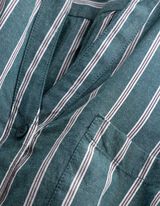 Hemdbluse - Baumwolle - Petrol