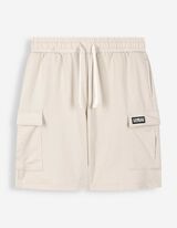 &Scaron;ortai su ki&scaron;enėmis - Trikotažas - smelio spalvos