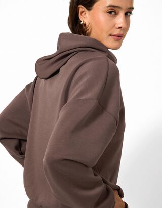 Sweat &agrave; capuche - Scuba - brun fonc&eacute;