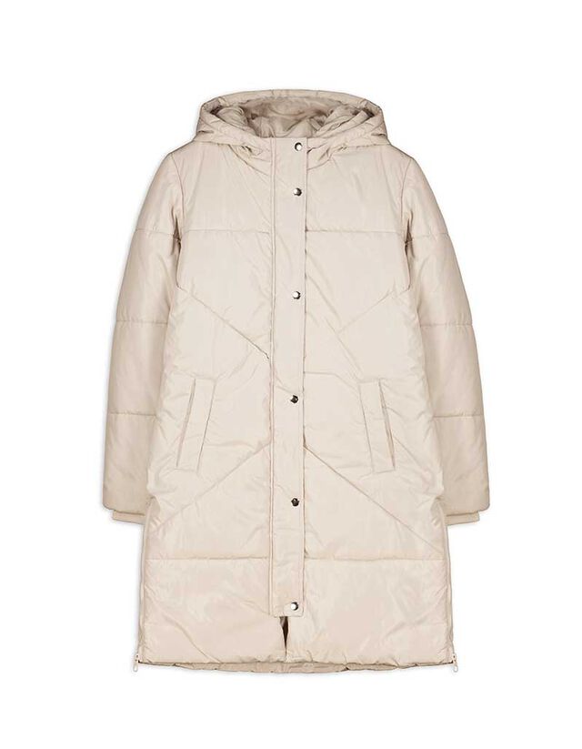 Winterjacke Damen Takko Mantel Beige Mantel Windabweisend