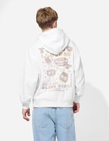 Trikotažinis megztinis - Nugaros raštas - baltas