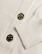 Cardigan - Knopfleiste - weiß