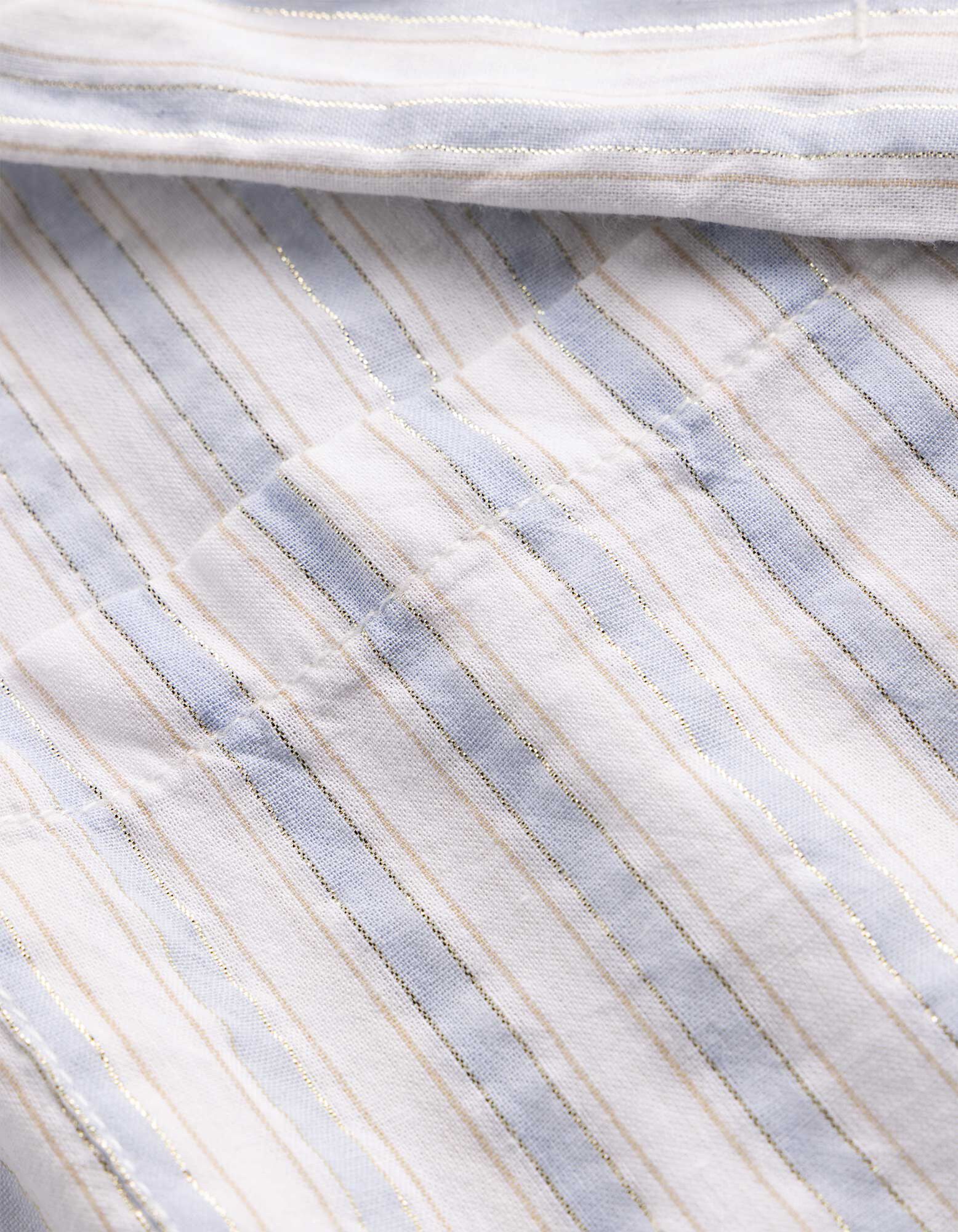 Bluse - Brusttasche - blau