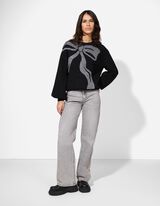 Pulóver - Vianoce - cierna