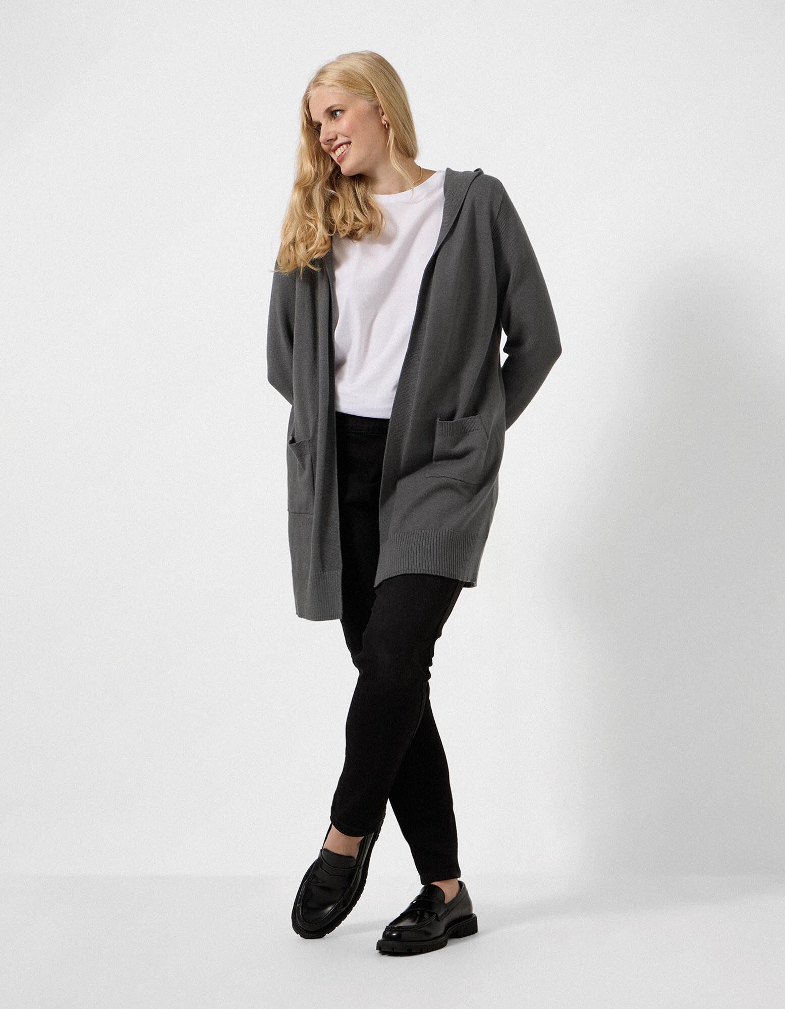 Cardigan - Monocrom - Gri &icirc;nchis
