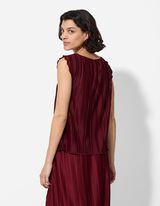 Bluse - einfarbig - dunkelrot