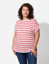 Shirt - Streifen - hellrot