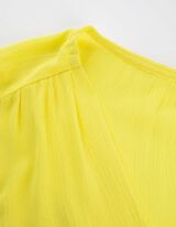 Bluza - Izgled na preklop - svetlo-zuta