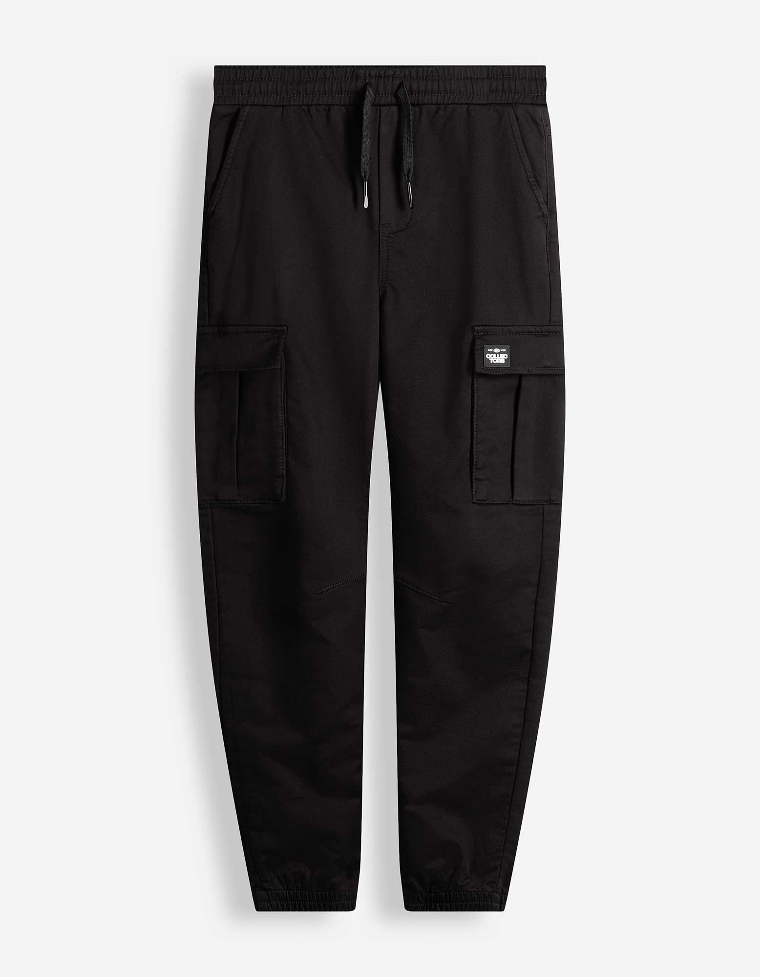 Cargohose - Relaxed Fit - Schwarz