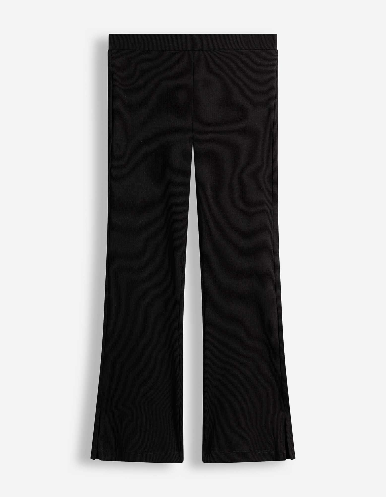Leggings - Gerippt - Schwarz