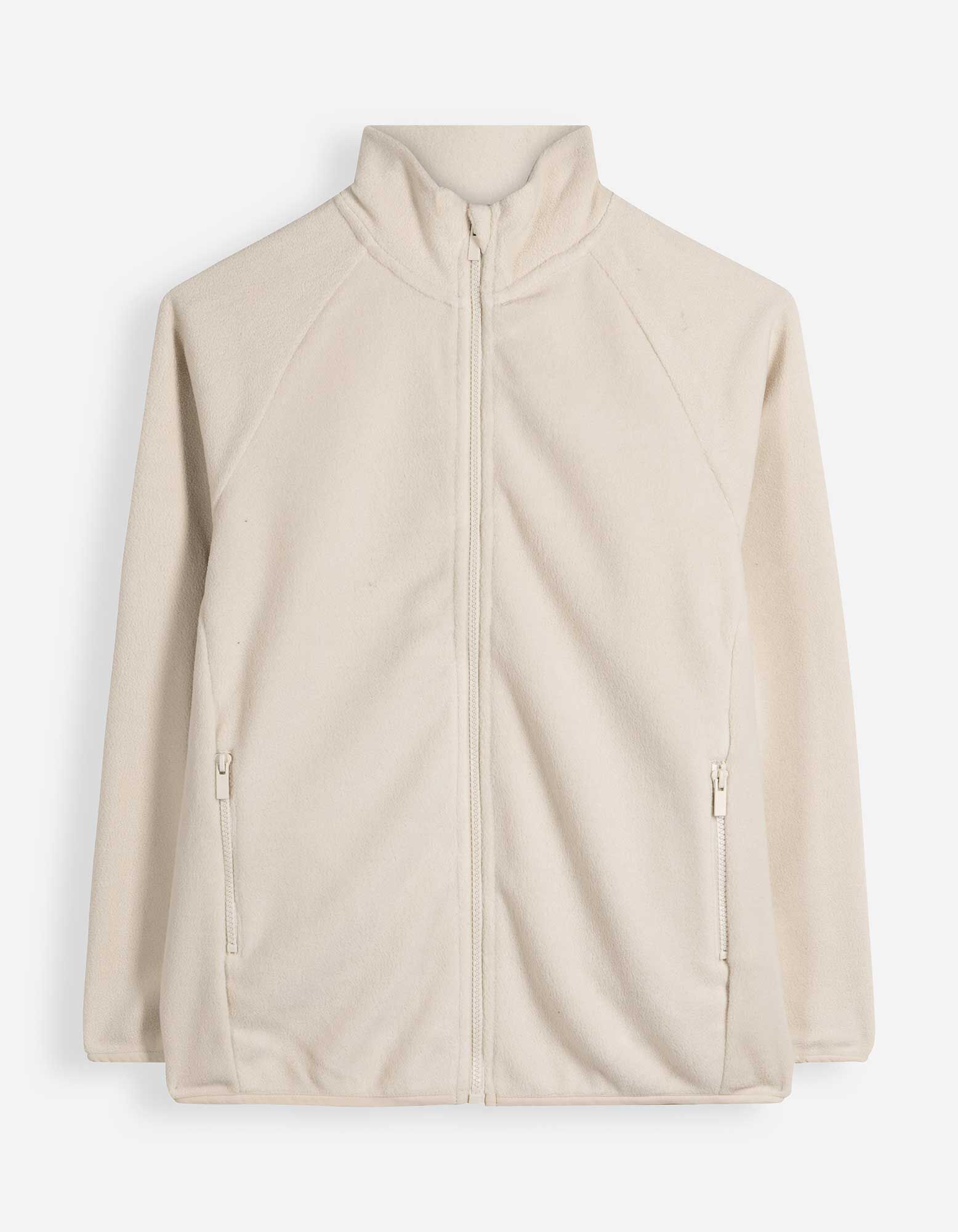 Fleecejacke - Oversized Fit - Off-White