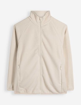 Fleecejacke - Oversized Fit - Off-White