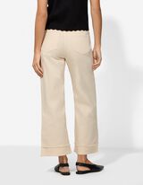 Culotte - High Waist - wei&szlig;