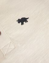 Marškinėliai ilgomis rankovėmis - Henley iškirptė - smelio spalvos