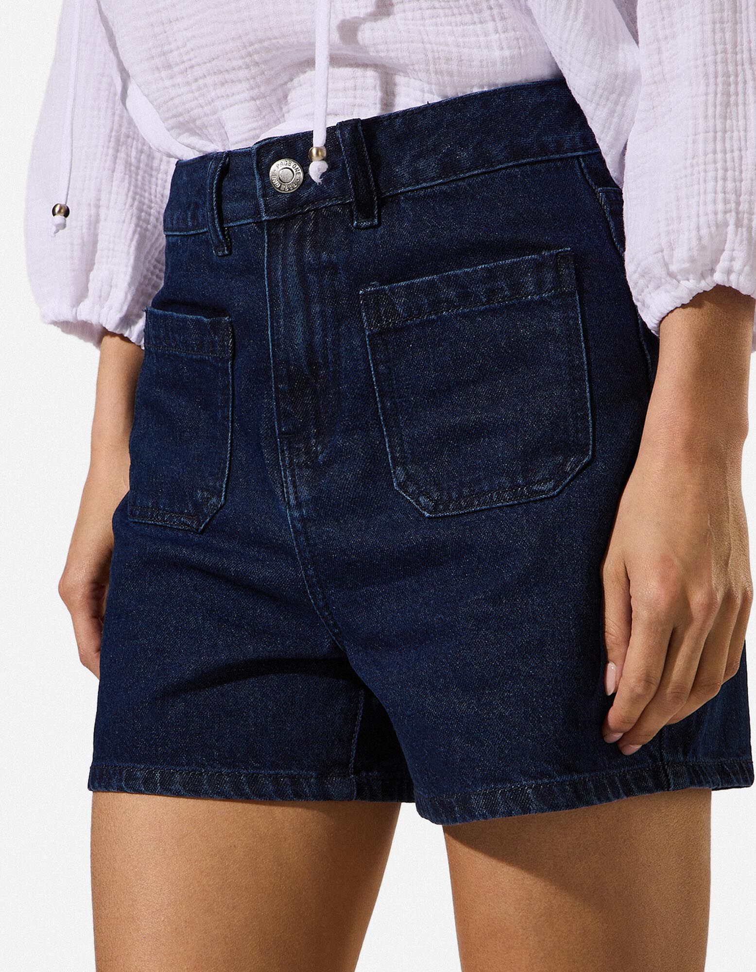 Jeansshorts - Regular Fit - Dunkelblau