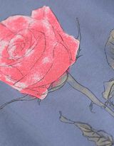 Langarmshirt - Frontprint - blau