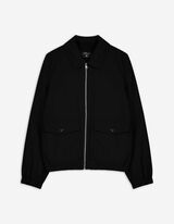 Jacke - einfarbig - schwarz