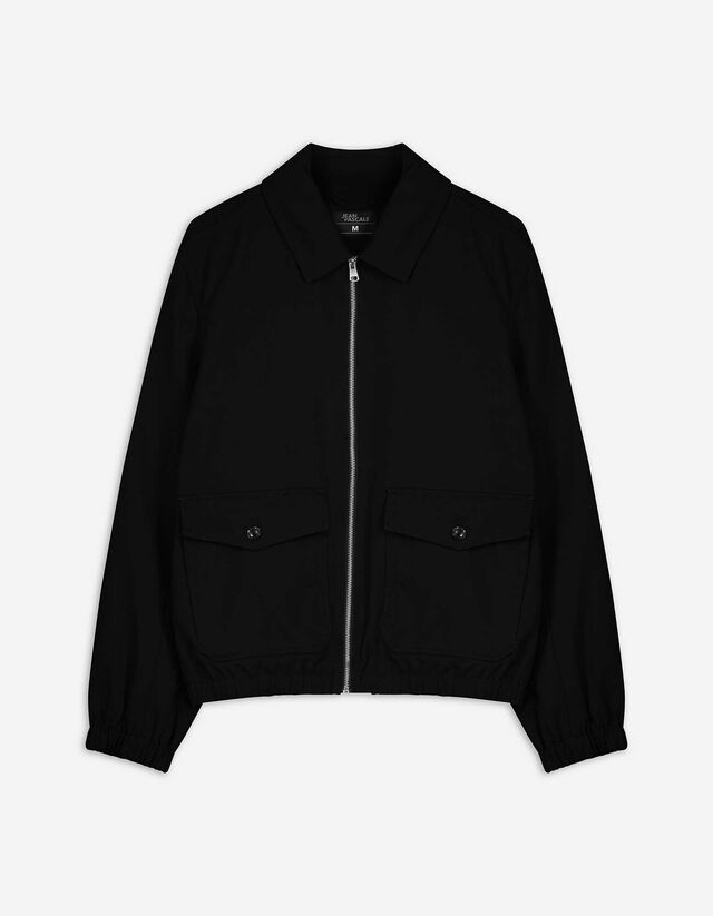 Jacke - einfarbig - schwarz