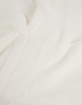 Maglia blusata - Scollo a V - bianco