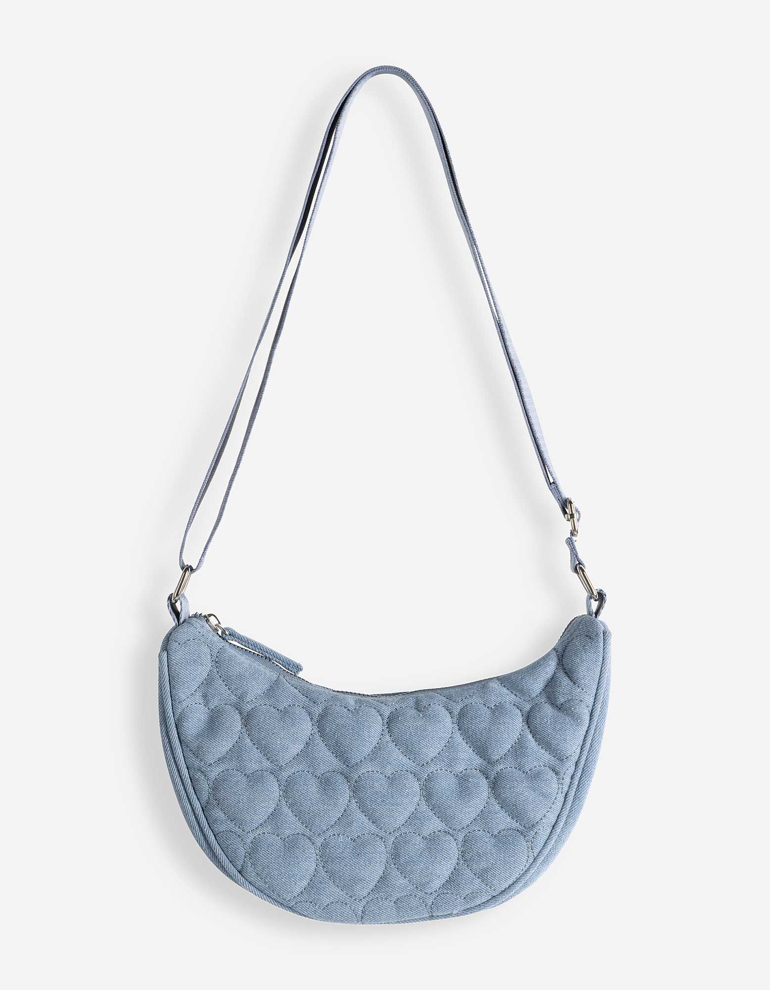 Schoudertas - Quilt patroon - blauw