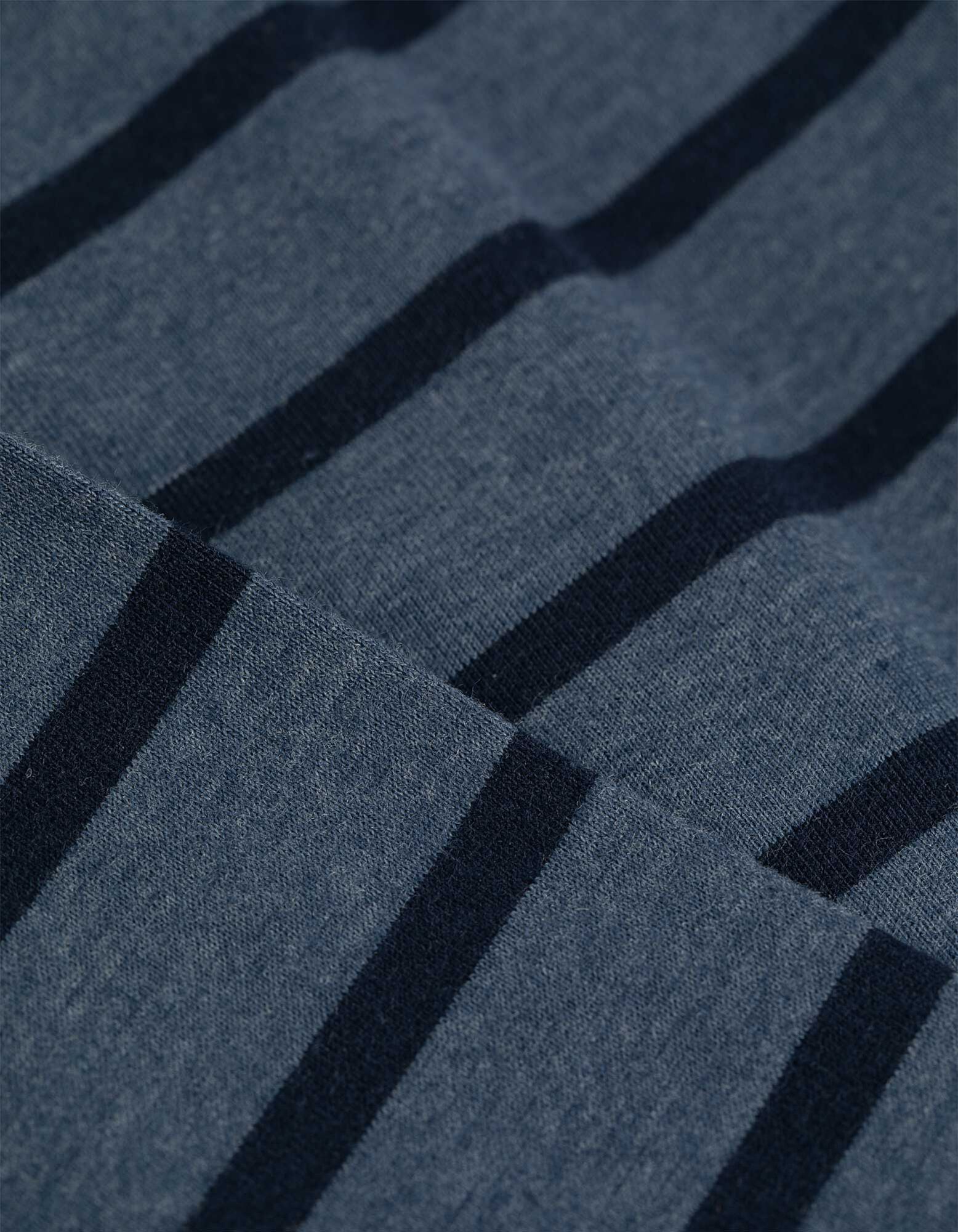 Longsleeve - Strepen - donkerblauw