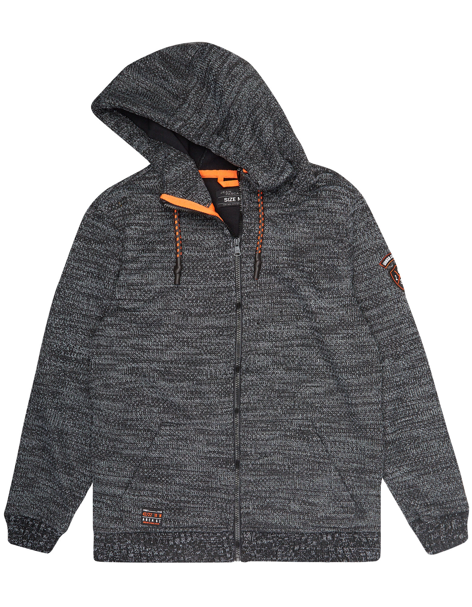 Herren Strickjacke mit Kapuze Takko Fashion Herren Sweatshirt mit Tunnelzug an der Kapuze Takko Fashion