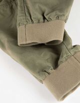 joggersy - elastyczny pas - zielony