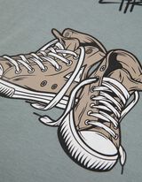 Hosszú ujjú felső - Elülső nyomtatás - vilagoskek