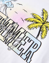 Cămașă cropped - Broderii - Alb