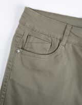 7/8-broek - Knoopsluiting - donkergroen