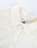 bluzka - kieszeń na piersi - jasny zolty