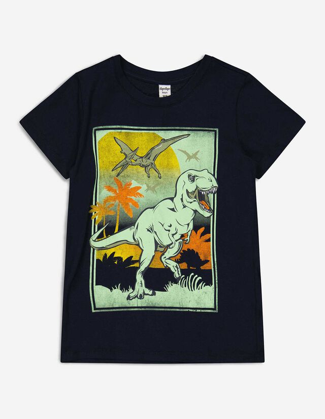 Majica kratkih rukava - Print - tamno plava