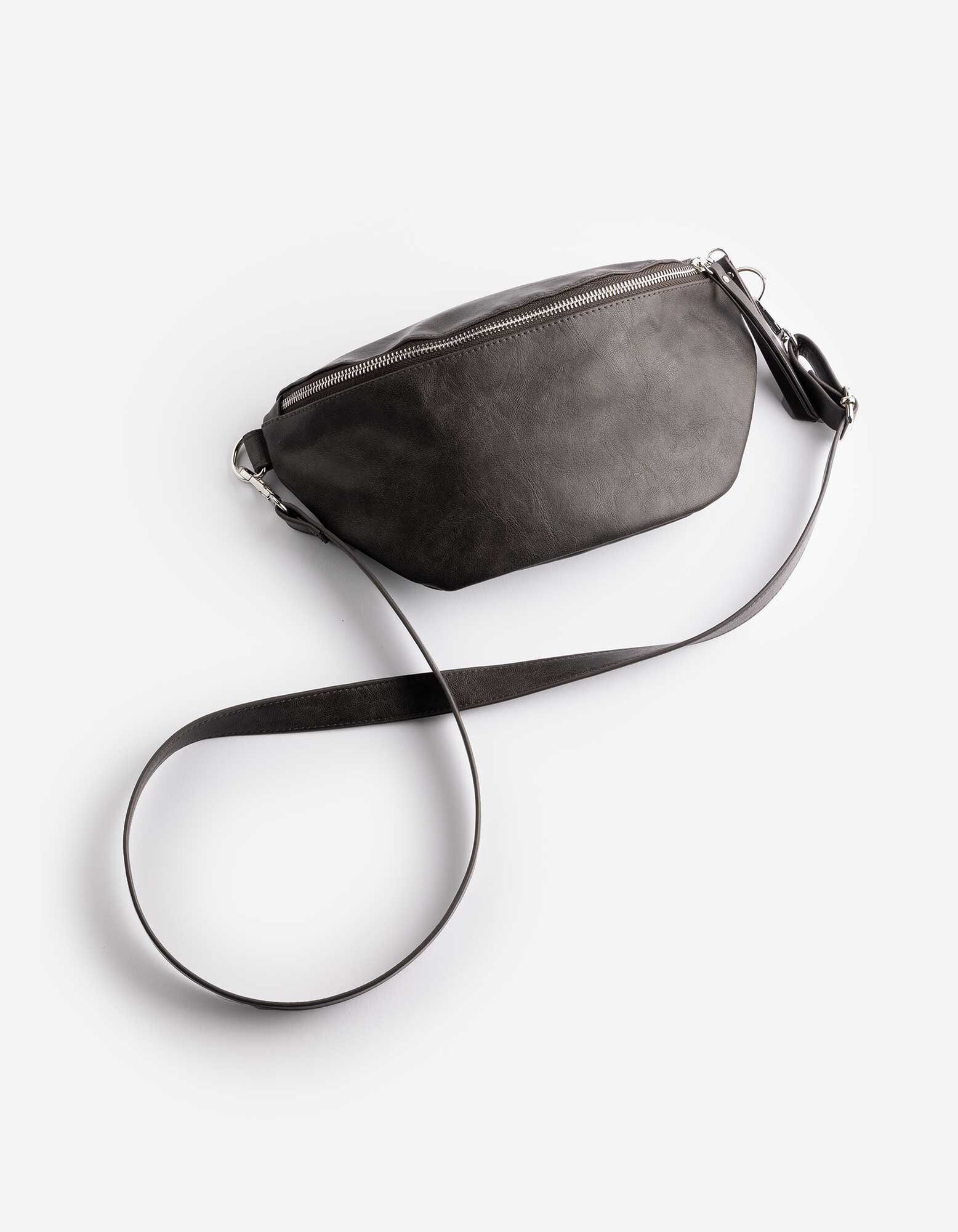 Hip Bag - Kunstleder - Dunkelgrau