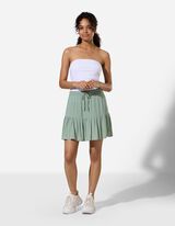 Bandeau-Top - Baumwolle - Wei&szlig;