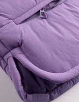 Steppweste - Cropped - lila